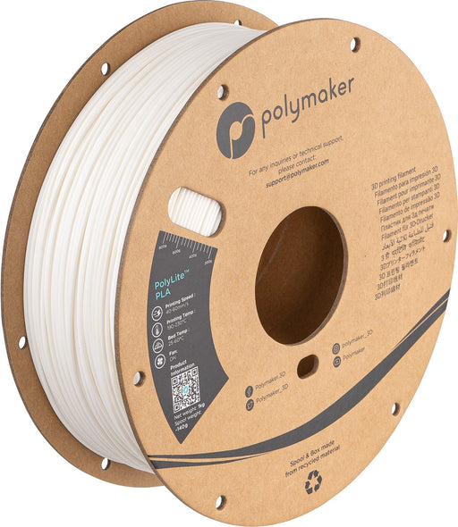 EAN 6938936712466 - Polymaker PA02036 material de impresión 3d Ácido poliláctico (PLA) Blanco 3 kg imagen 1