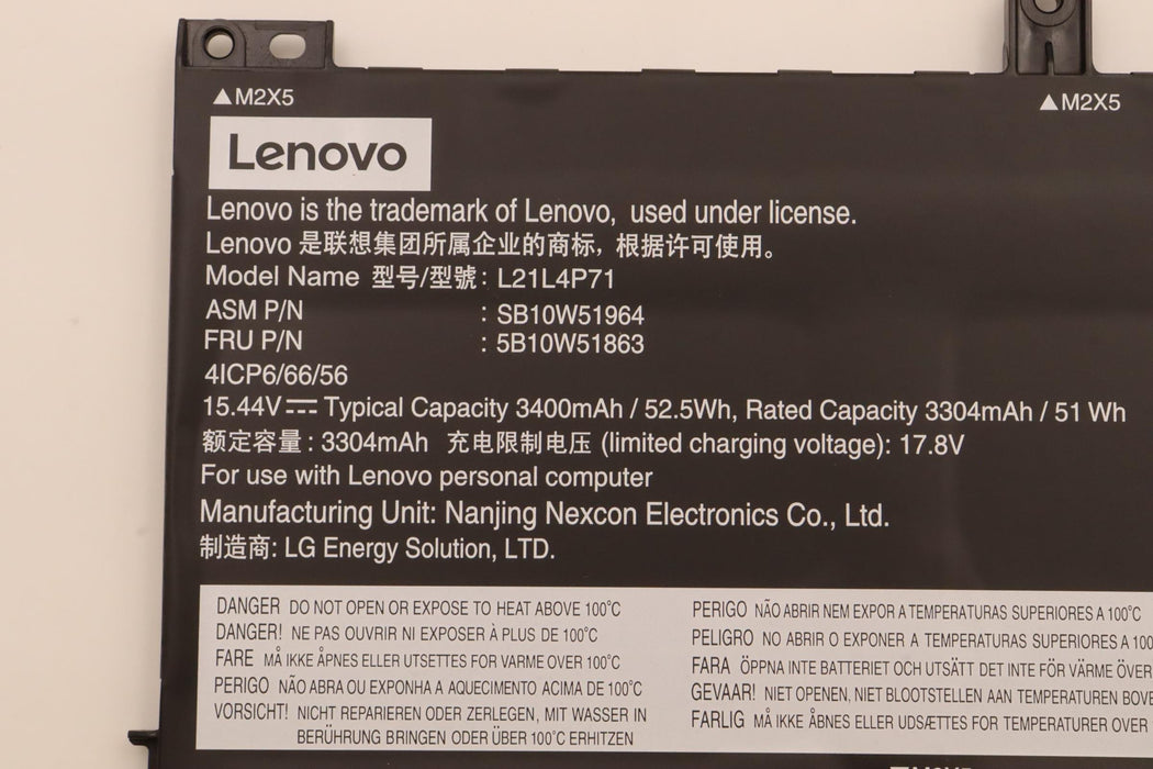 EAN 5715063100509 - Lenovo 5B10W51863 refacción para laptop Batería imagen 4