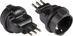 EAN 4014619460731 - Alcasa PA-6502S adaptador de enchufe eléctrico Tipo L (IT) Tipo F Negro imagen 1