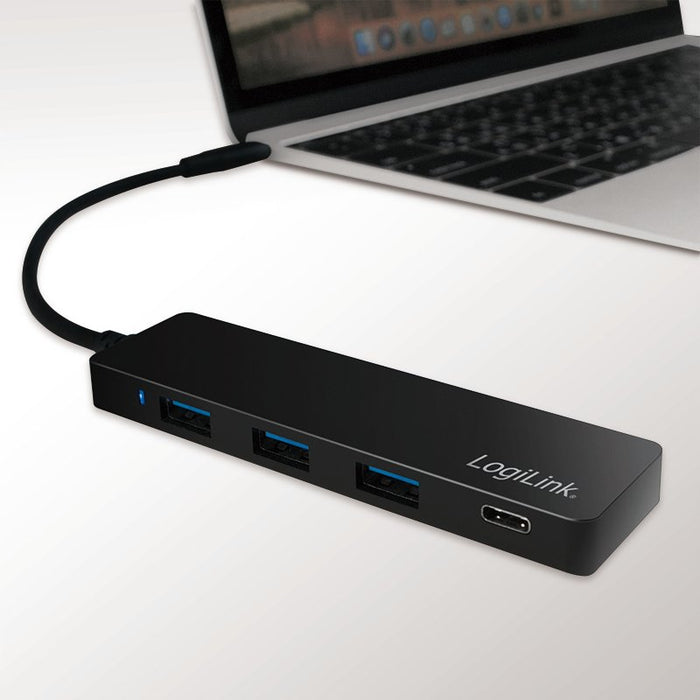 EAN 4052792048667 - LogiLink UA0311 hub de interfaz USB 3.2 Gen 1 (3.1 Gen 1) Type-C 5000 Mbit/s Negro imagen 3