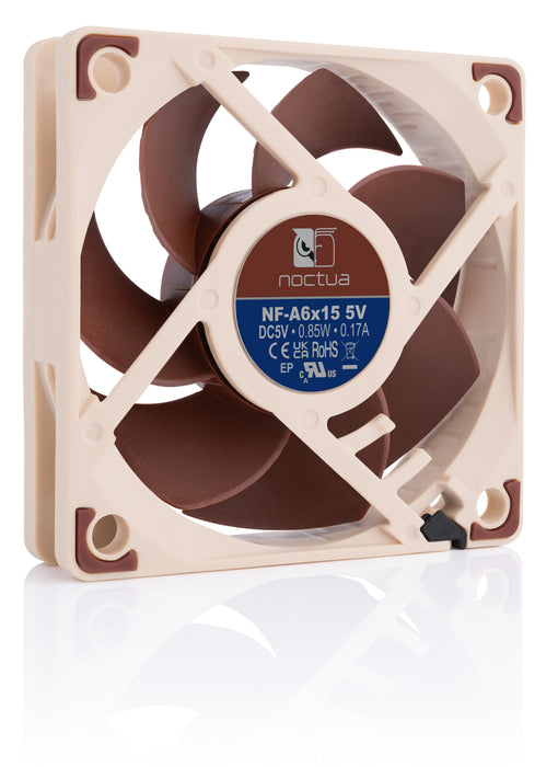 EAN 9010018100167 - Noctua NF-A6X15 5V sistema de refrigeración para ordenador Carcasa del ordenador Ventilador 6 cm Marrón 1 imagen 2