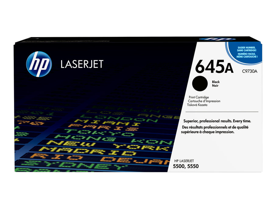 EAN 0088698445402 - HP 645A Black Original LaserJet Toner Cartridge cartucho de tóner 1 pieza(s) imagen 1