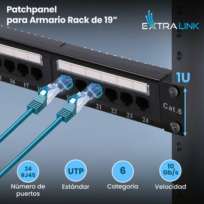 EAN 5902560369816 - Extralink EX.9816 panel de parcheo 1U imagen 11