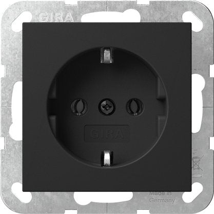 EAN 4010337092865 - GIRA System 55 toma de corriente Schuko Negro imagen 1