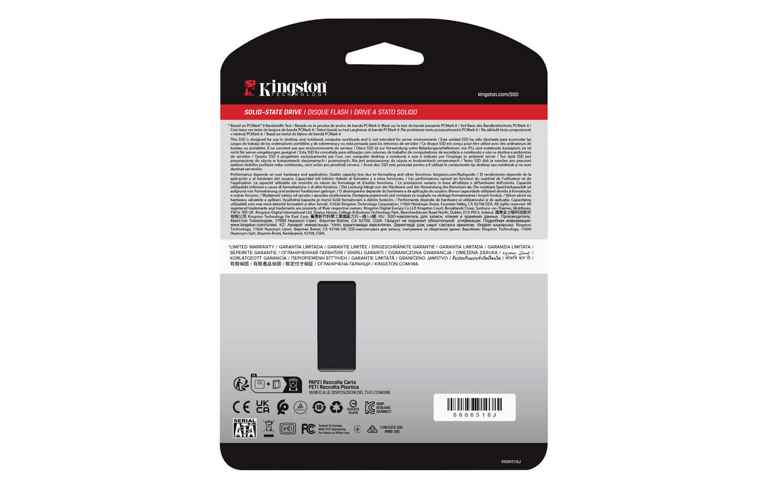 EAN 0740617277357 - Kingston Technology A400 960 GB 2.5" Serial ATA III TLC imagen 4