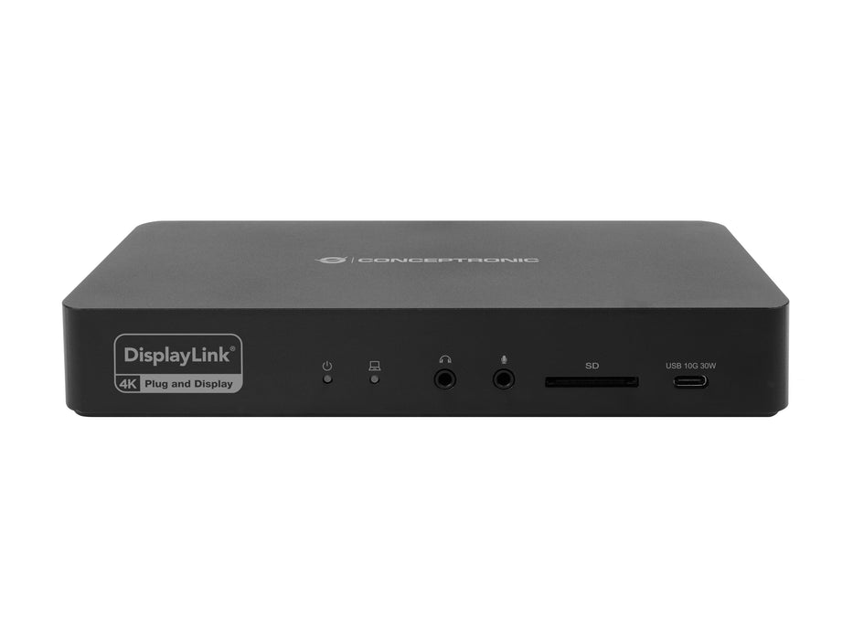 EAN 4015867240755 - Conceptronic DONN31B base para portátil y replicador de puertos Alámbrico USB 3.2 Gen 2 (3.1 Gen 2) Type- imagen 2