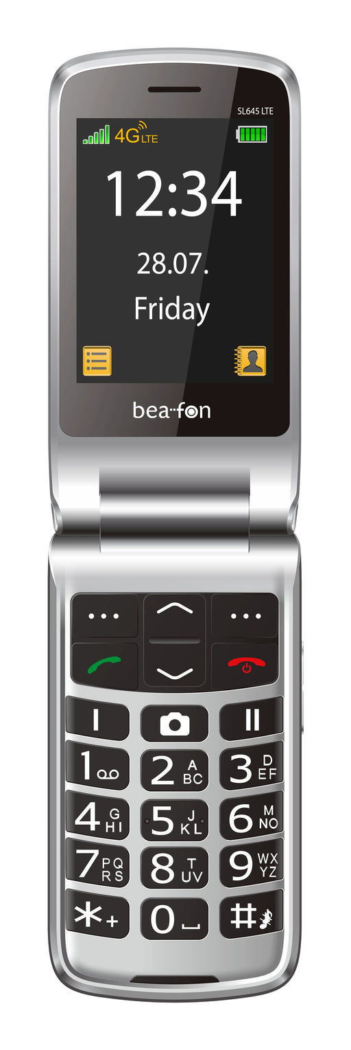 EAN 9120124824557 - Beafon SL645 LTE 7,11 cm (2.8") 120 g Negro, Plata Teléfono para personas mayores imagen 2