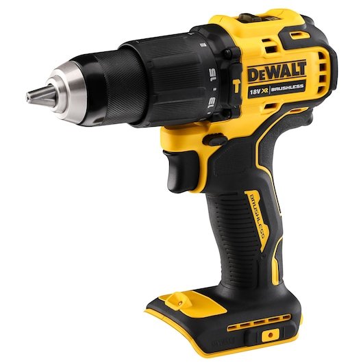 EAN 5035048737552 - DeWALT DCD709N-XJ taladro 1650 RPM Sin llave 1,2 kg Negro, Amarillo imagen 1