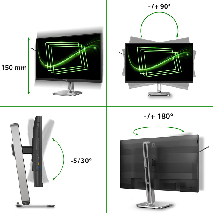 EAN 8721038003314 - Philips 5000 series 27B2G5601/00 pantalla para PC 68,6 cm (27") 2560 x 1440 Pixeles Quad HD LCD Negro imagen 4