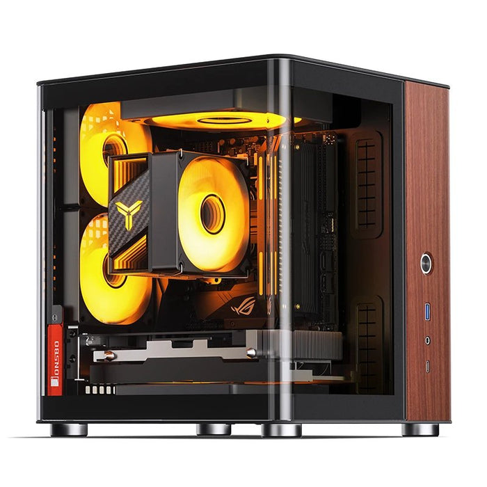 EAN 6970620554099 - Jonsbo TK-0 BLACK carcasa de ordenador Negro, Madera imagen 6