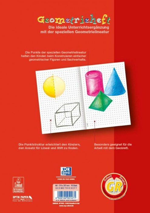 EAN 4006144951471 - Oxford 100050109 cuaderno y block A4 Rojo imagen 3