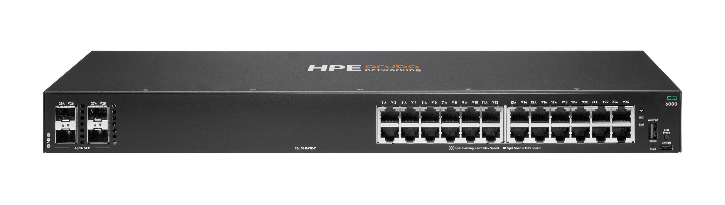 EAN 190017785004 - HPE Aruba Networking CX 6000 Gestionado L3 Gigabit Ethernet (10/100/1000) 1U Negro imagen 1