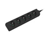 EAN 5901969414851 - Lanberg PS0-05E-0150-BK base múltiple 1,5 m 5 salidas AC Interior Negro imagen 3