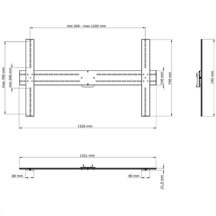 EAN 7331394918651 - SMS Smart Media Solutions PD210002 soporte para pantalla de señalización Plata imagen 5