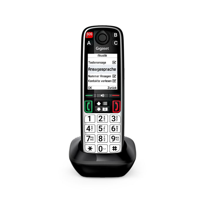EAN 4255781906676 - Gigaset EASY 500HX Teléfono DECT/analógico Identificador de llamadas Negro, Plata imagen 6