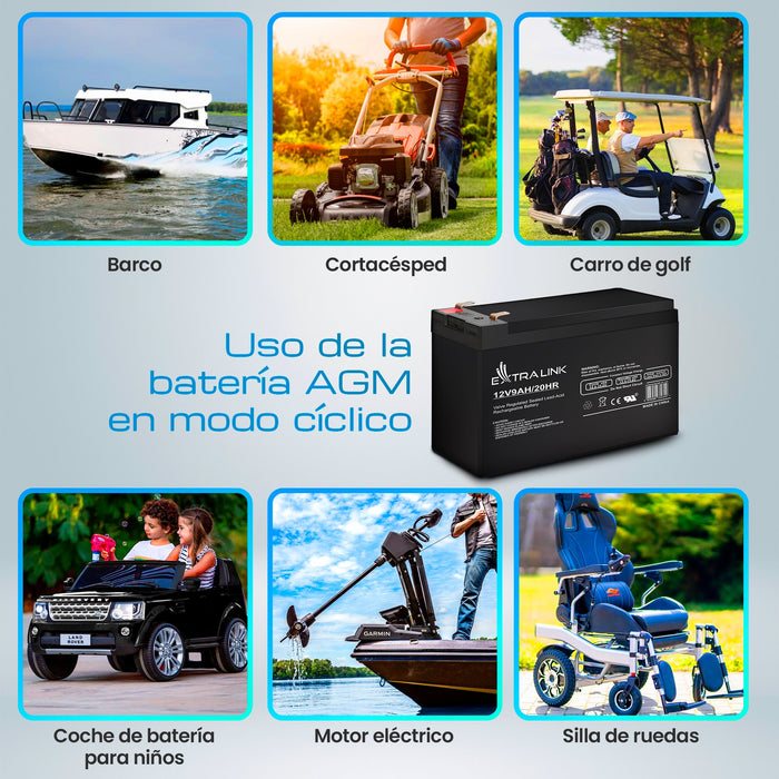 EAN 5903148916569 - Extralink AKUMULATOR BATTERY ACCUMULATOR AGM 12V 9AH Sealed Lead Acid (VRLA) imagen 32