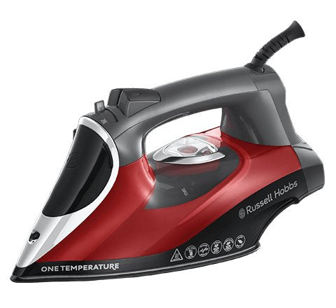 EAN 4008496972029 - Russell Hobbs 25090-56 plancha Plancha vapor-seco Suela de cerámica 2600 W Negro, Gris, Rojo imagen 1