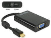 EAN 4043619655984 - DeLOCK 65598 adaptador de cable de vídeo 0,08 m Mini DisplayPort VGA (D-Sub) + 3,5mm Negro imagen 1