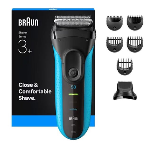 EAN 8700216735483 - Braun 735483 Máquina de afeitar de láminas Recortadora Negro, Azul imagen 1