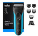 EAN 8700216735483 - Braun 735483 Máquina de afeitar de láminas Recortadora Negro, Azul imagen 1