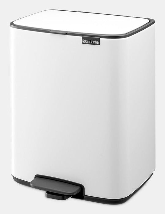 EAN 8710755236907 - Brabantia Bo Pedal Bin 12 L Rectangular Acero Blanco imagen 2