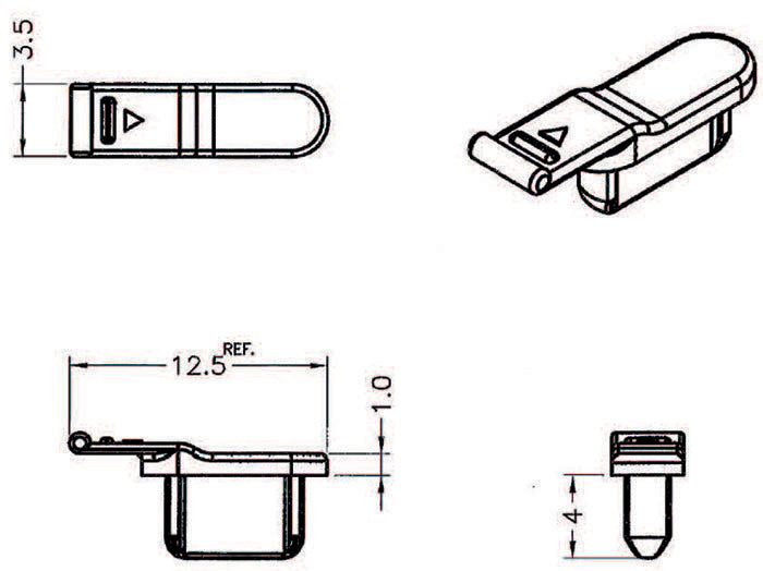 EAN 4043619640331 - DeLOCK 64033 tapa de seguridad para enchufe Negro 10 pieza(s) imagen 2