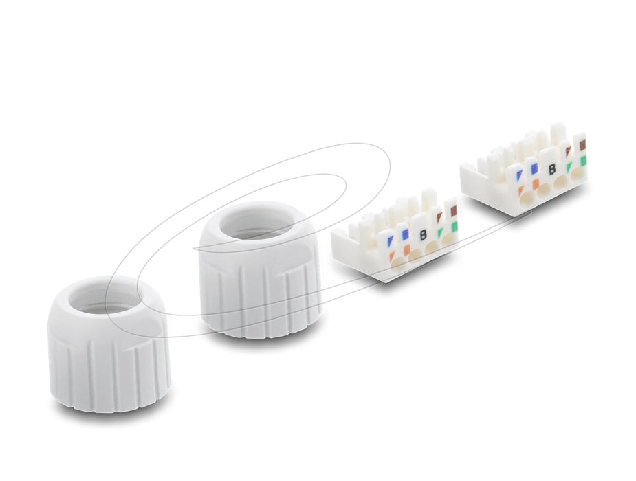 EAN 4043619911264 - DeLOCK 91126 cambiador de género para cable LSA Blanco imagen 4