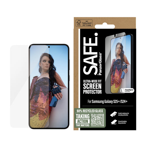 EAN 5715685017605 - PanzerGlass SAFE. by ® Screen Protector Samsung Galaxy S25+ | S24+ | Ultra-Wide Fit w. EasyAligner Protec imagen 2