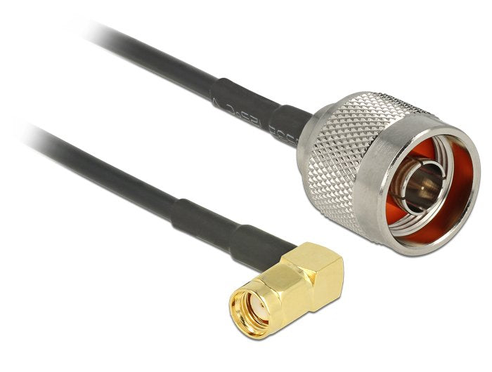 EAN 4043619895793 - DeLOCK 0.3m, N/RP-SMA cable coaxial RG-174 0,3 m Negro imagen 1