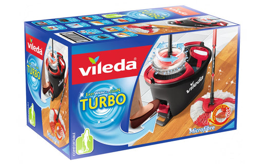 EAN 4023103194113 - Vileda Easywring & Clean Turbo fregona Lana Rojo, Blanco imagen 2