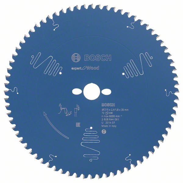 EAN 3165140796477 - Bosch 2 608 644 081 hoja de sierra circular 31,5 cm 1 pieza(s) imagen 1