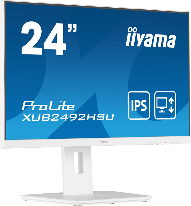 EAN 4948570121236 - iiyama ProLite XUB2492HSU-W5 pantalla para PC 61 cm (24") 1920 x 1080 Pixeles Full HD LED Blanco imagen 5