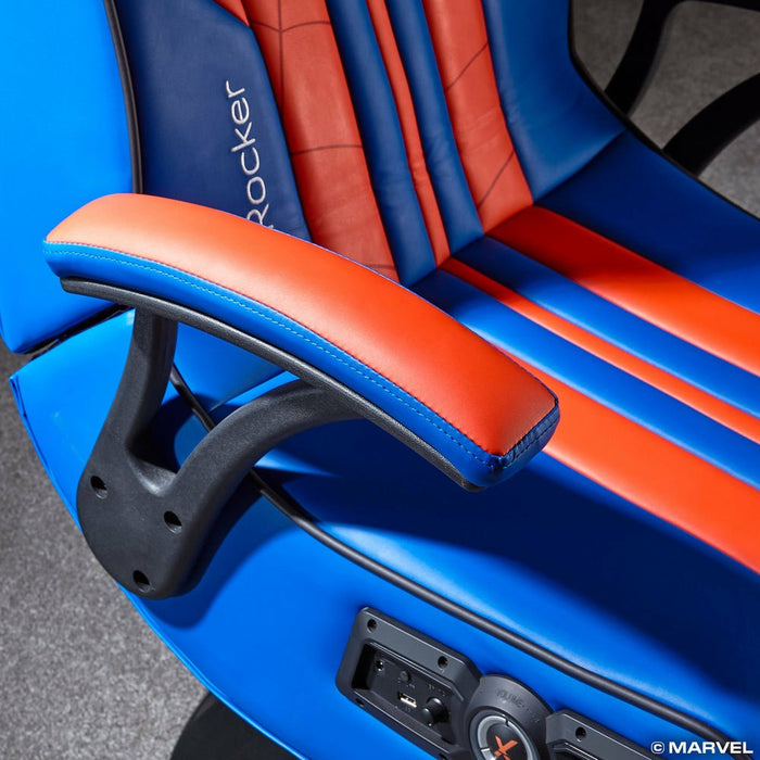 EAN 0094338211955 - X Rocker 2021195 silla para videojuegos Silla gaming Asiento acolchado Azul, Rojo imagen 6