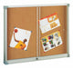 EAN 8425901614026 - FAIBO 614-2T tablón de anuncio Tablón de anuncios fijo Marrón, Plata, Transparente Aluminio, Corcho, Tabl imagen 1