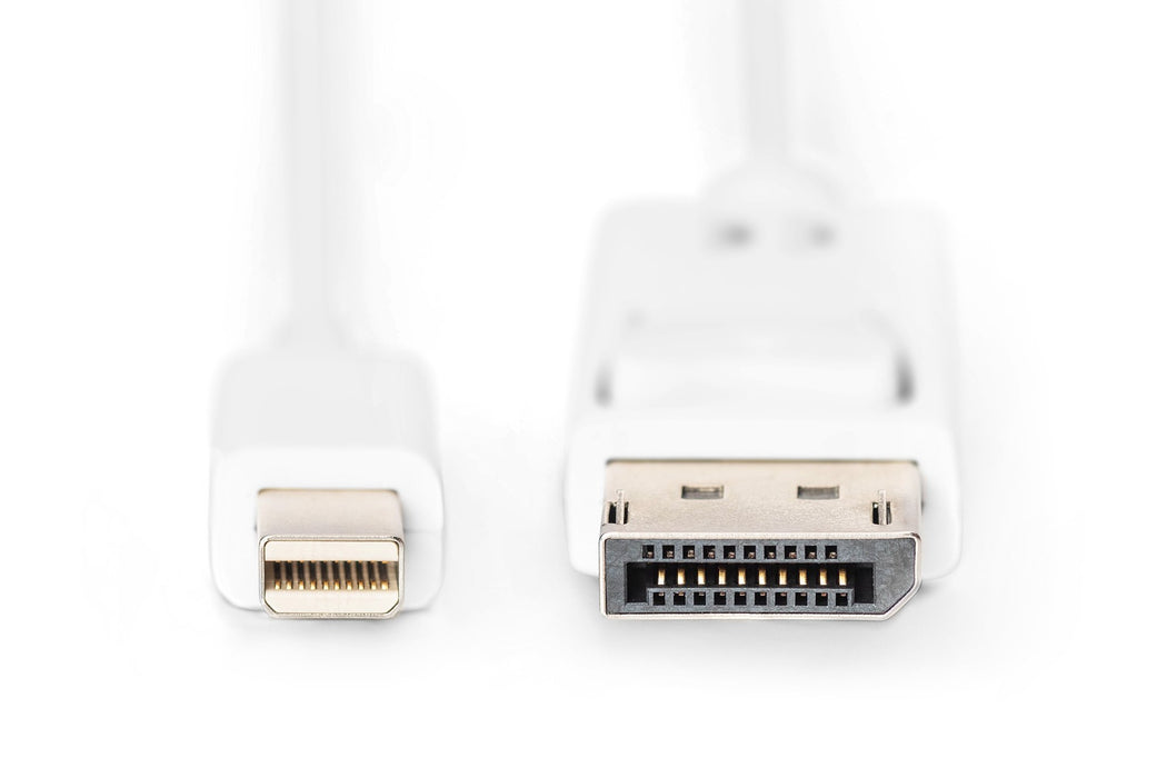 EAN 4016032291428 - Digitus AK-340102-010-W cable DisplayPort 1 m Mini DisplayPort Blanco imagen 2