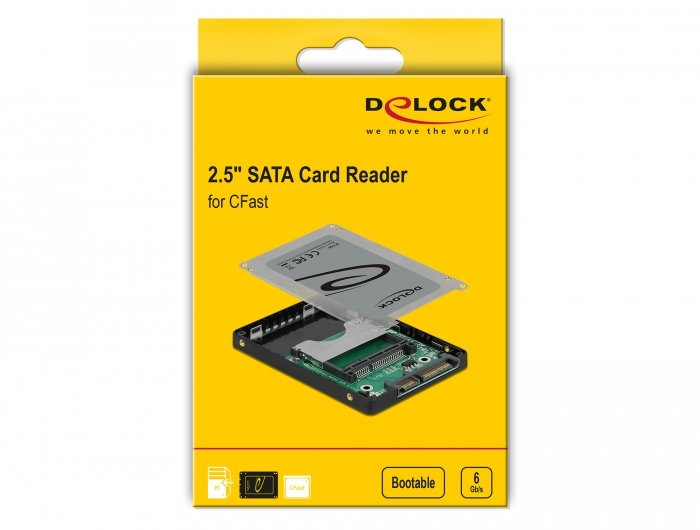 EAN 4043619917501 - DeLOCK 91750 lector de tarjeta SATA Interno Gris imagen 4