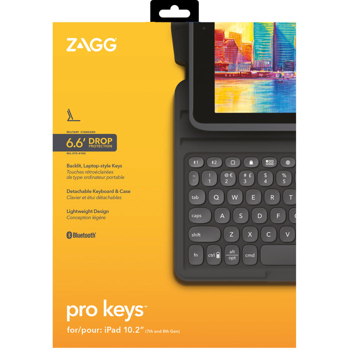 EAN 0840056136182 - ZAGG Pro Keys Alemán Bluetooth Negro, Gris imagen 8