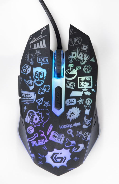 EAN 8716309121842 - Gembird MUS-6B-GRAFIX-01 ratón Oficina mano derecha USB tipo A Óptico 3600 DPI imagen 5