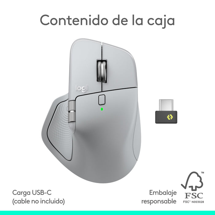 EAN 5099206133099 - Logitech MX Master 4 ratón Oficina mano derecha RF Wireless + Bluetooth Laser 8000 DPI imagen 19