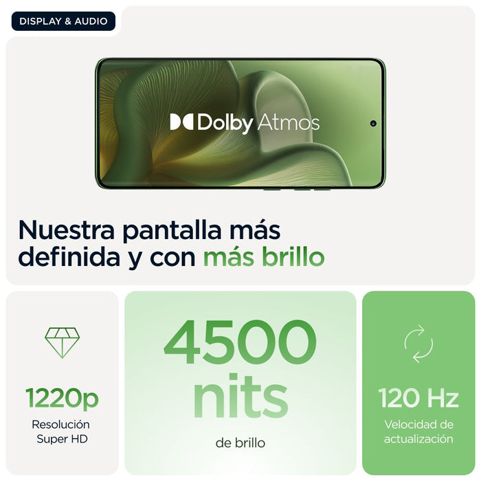 EAN 840023298196 - Motorola edge 60 16,9 cm (6.67") SIM doble Android 15 5G USB Tipo C 8 GB 512 GB 5200 mAh Verde imagen 18