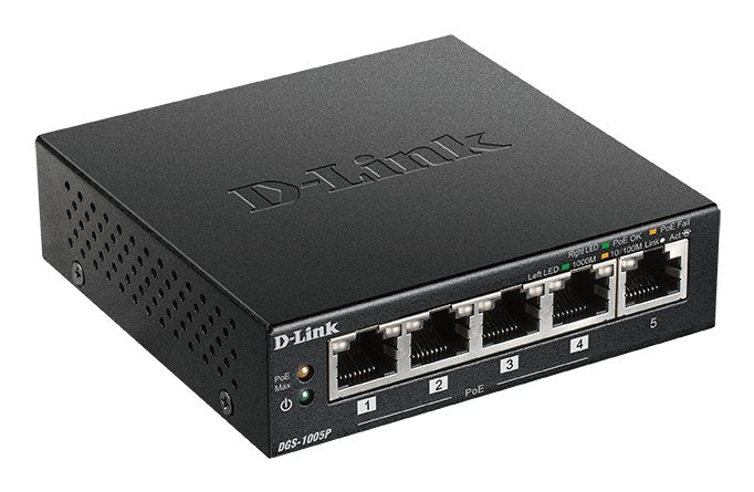 EAN 0790069440984 - D-Link DGS-1005P/E switch No administrado Gigabit Ethernet (10/100/1000) Energía sobre Ethernet (PoE) Neg imagen 2
