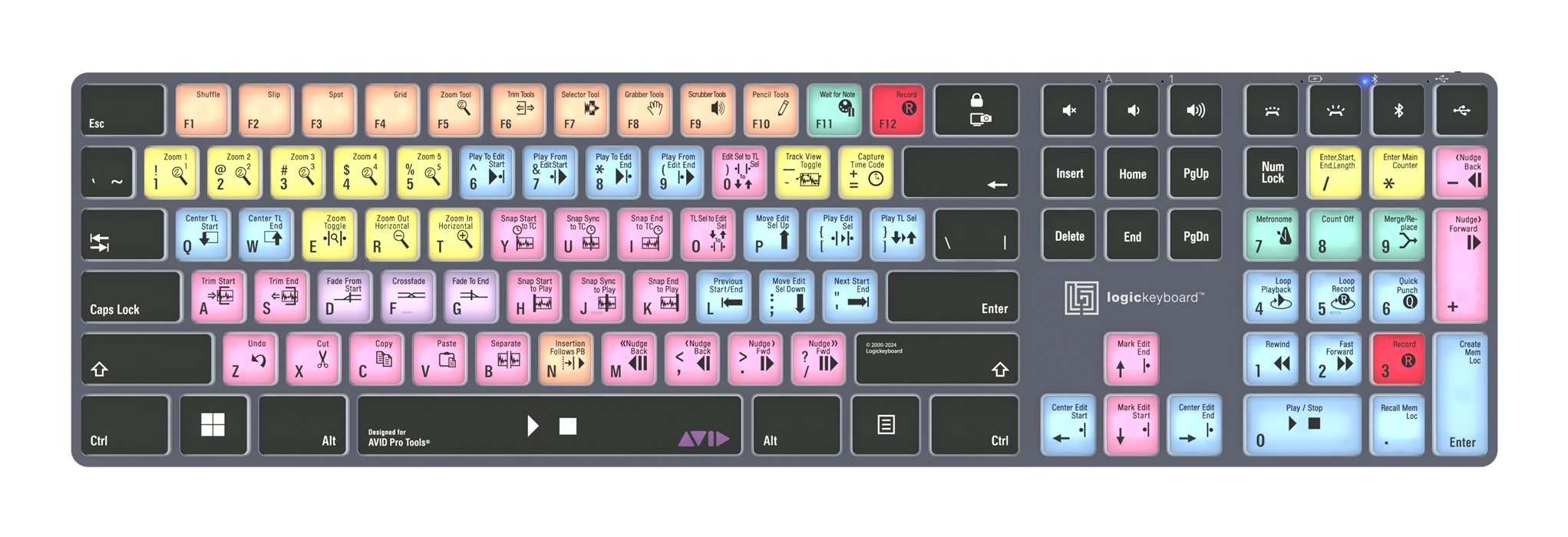EAN 5707795023331 - Logickeyboard LKB-PT-TPC teclado Hogar / Oficina USB + Bluetooth QWERTY Inglés del Reino Unido Negro imagen 1