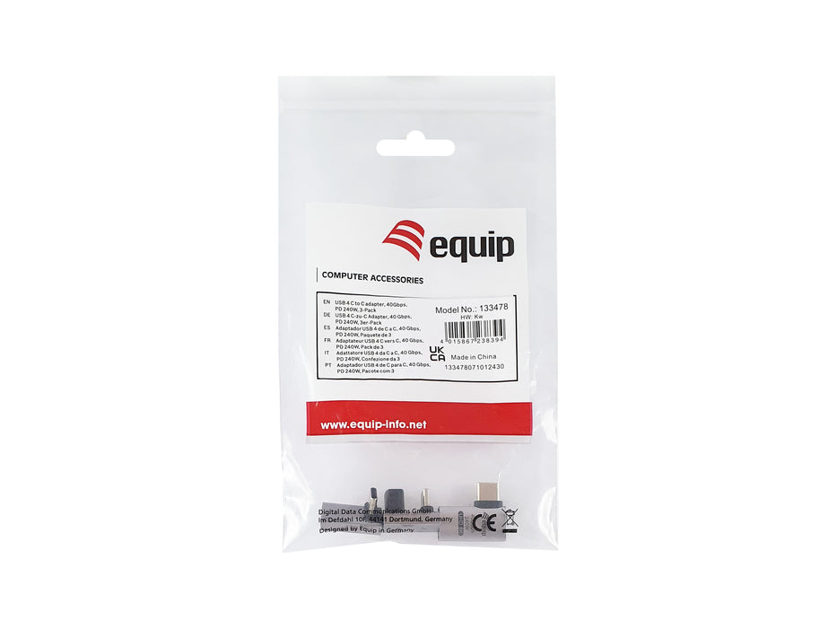 EAN 4015867238394 - Equip 133478 cambiador de género para cable USB C Negro, Gris imagen 6