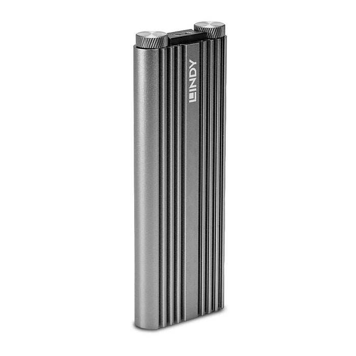 EAN 4002888433181 - Lindy 43318 caja para disco duro externo Caja externa para unidad de estado sólido (SSD) Plata M.2 imagen 1