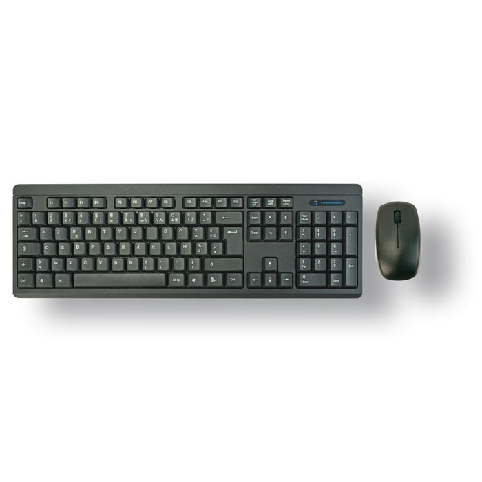 EAN 3700224757465 - MCL ACK-2012W/N teclado Ratón incluido Universal RF inalámbrico AZERTY Francés Negro imagen 2