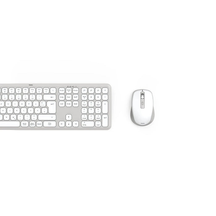 EAN 4047443520487 - Hama WKM-550 teclado Ratón incluido Hogar / Oficina RF Wireless + Bluetooth QWERTZ Alemán Gris, Blanco imagen 6