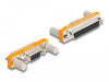 EAN 4043619669837 - DeLOCK 66983 cambiador de género para cable D-Sub 9 pin D-Sub 25 pin Naranja, Plata imagen 1