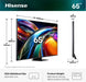 EAN 6942351436241 - Hisense 65UR9S 165,1 cm (65") 4K Ultra HD Smart TV Wifi Gris 3500 cd / m² imagen 2