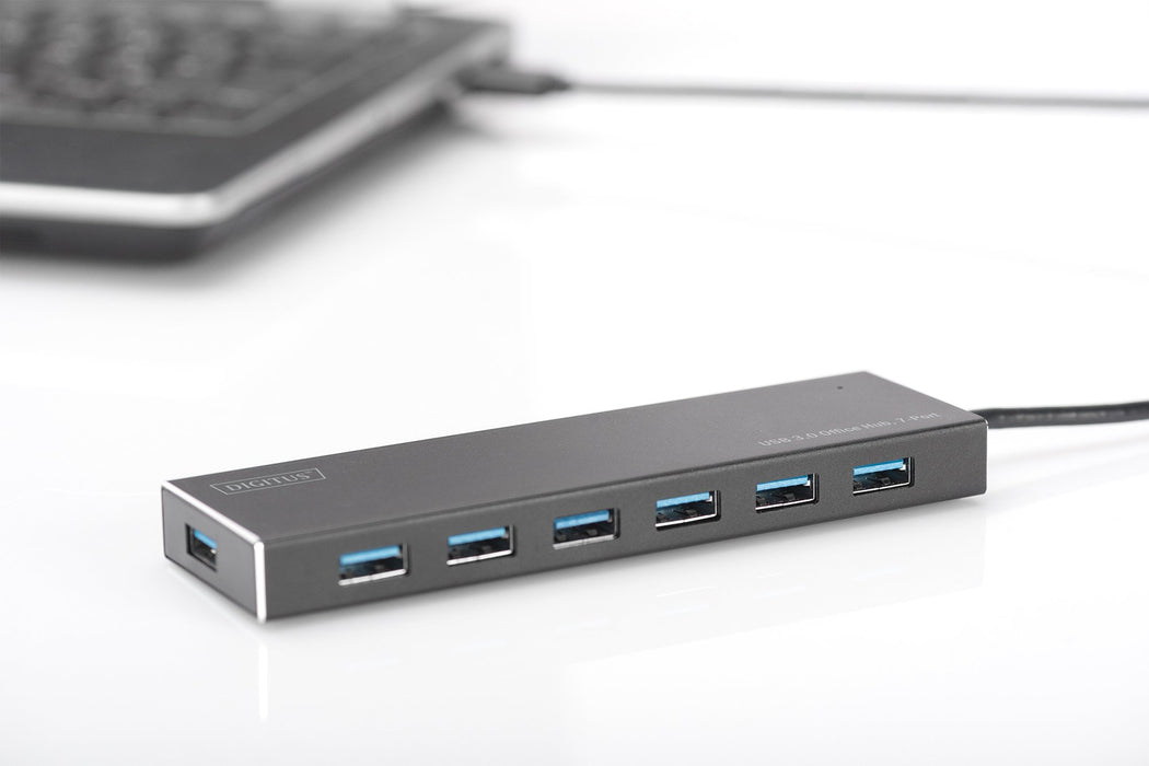 EAN 4016032447474 - Digitus DA-70241-1 hub de interfaz USB 3.2 Gen 1 (3.1 Gen 1) Type-A 5000 Mbit/s Gris imagen 5