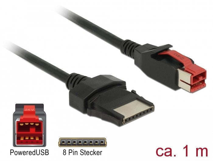 EAN 4043619854776 - DeLOCK 85477 cable de transmisión Negro 1 m PoweredUSB imagen 1